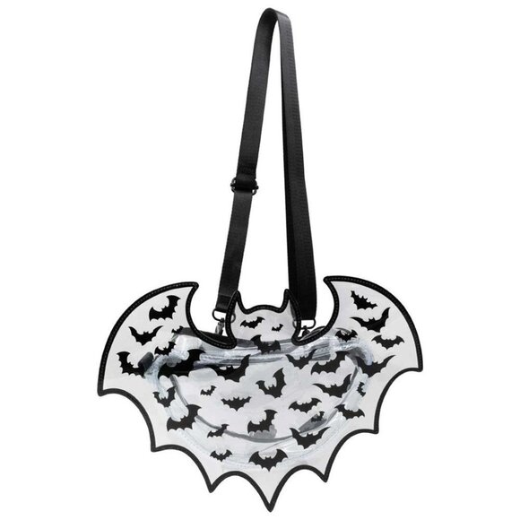 Kreepsville 666 Clear Vinyl Bat Backpack or Shoulder Bag Purse Concert Venue NWT main image 6